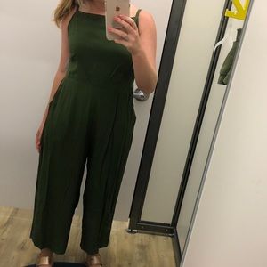Olive colored jumpsuit